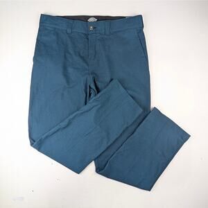 Dickies Men's 36 x 32 Skateboarding Chino Pants Teal Blue